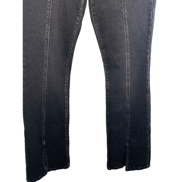 Frame‎ NWT Women's 26 Le Mini Boot Mid Rise Boot Cut Front Split Blacklake Jeans - Picture 3 of 9